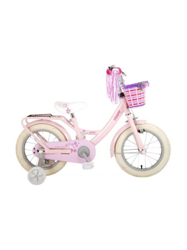 Volare Ashley Kinderfiets - Meisjes - 14 inch - Roze - 95% afgemonteerd