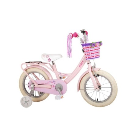 Volare Ashley Kinderfiets - Meisjes - 14 inch - Roze - 95% afgemonteerd