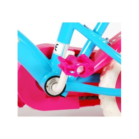 Baby Shark Kinderfiets - Unisex - 10 inch - Roze Blauw - Doortrapper