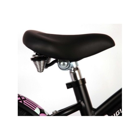 Volare Miracle Kinderfiets - Meisjes - 14 inch - Mat Zwart - Prime Collection