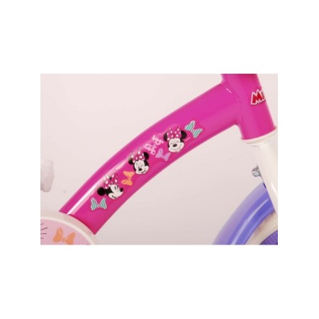Disney Minnie Cutest Ever! Kinderfiets - Meisjes - 10 inch - Roze/Wit/Paars - Doortrapper