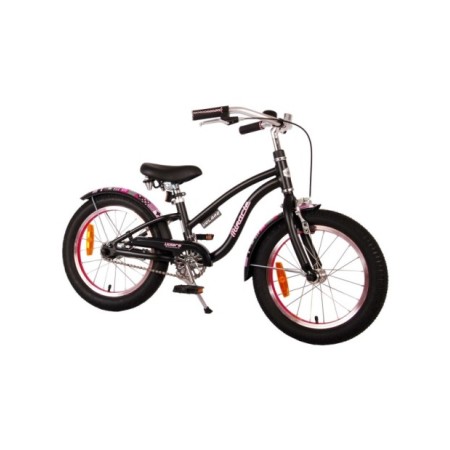 Volare Miracle Cruiser Kinderfiets - Meisjes- 16 inch - Mat Zwart - Prime Collection