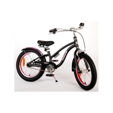 Volare Miracle Cruiser Kinderfiets - Meisjes- 16 inch - Mat Zwart - Prime Collection