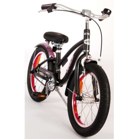 Volare Miracle Cruiser Kinderfiets - Meisjes- 16 inch - Mat Zwart - Prime Collection