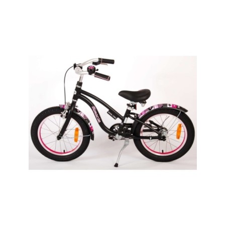 Volare Miracle Cruiser Kinderfiets - Meisjes- 16 inch - Mat Zwart - Prime Collection