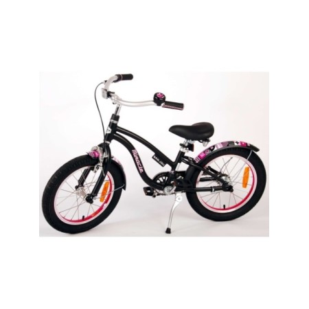 Volare Miracle Cruiser Kinderfiets - Meisjes- 16 inch - Mat Zwart - Prime Collection