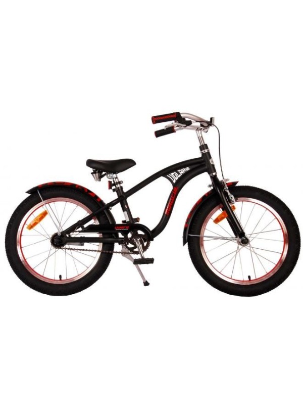 Volare Miracle Cruiser Kinderfiets - Jongens - 18 inch - Mat Zwart - Prime Collection