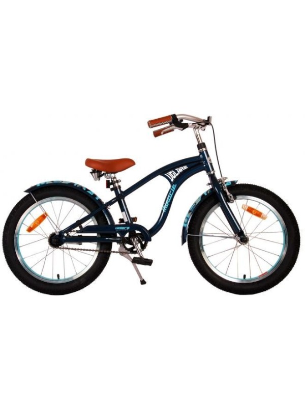 Volare Miracle Cruiser Kinderfiets - Jongens - 18 inch - Mat Blauw - Prime Collection