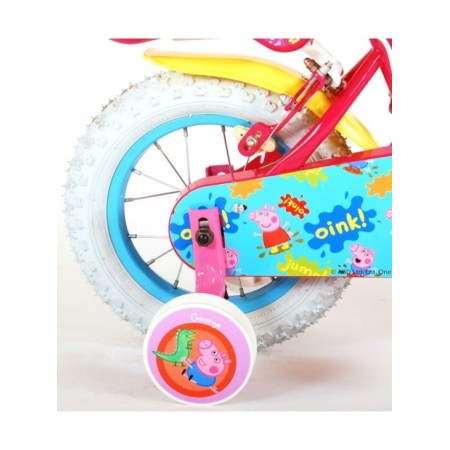 Peppa Pig Kinderfiets - Meisjes - 12 inch - Roze - Twee handremmen